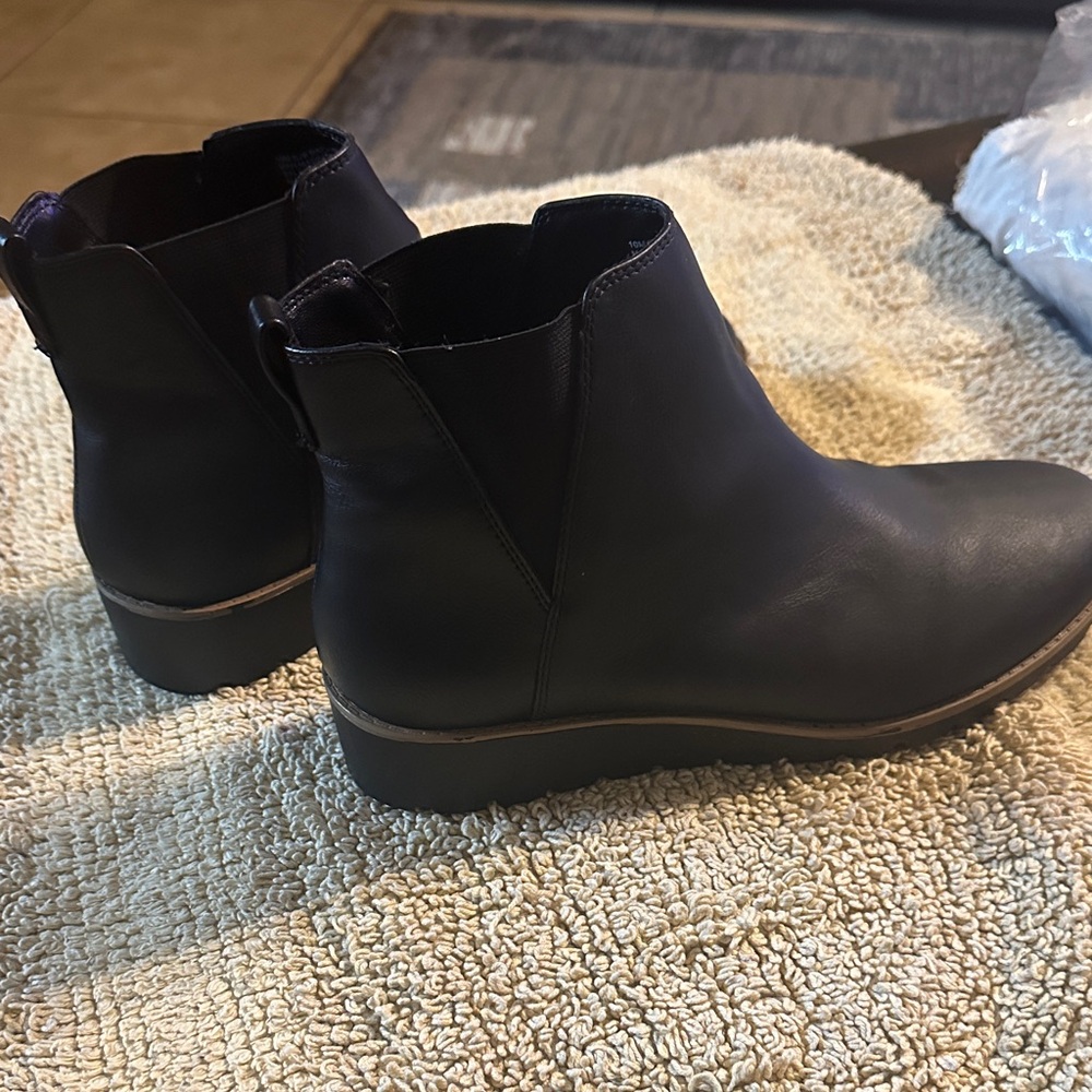 ST JOHNS BAY Black Ankle Boots - Picture 3 of 10